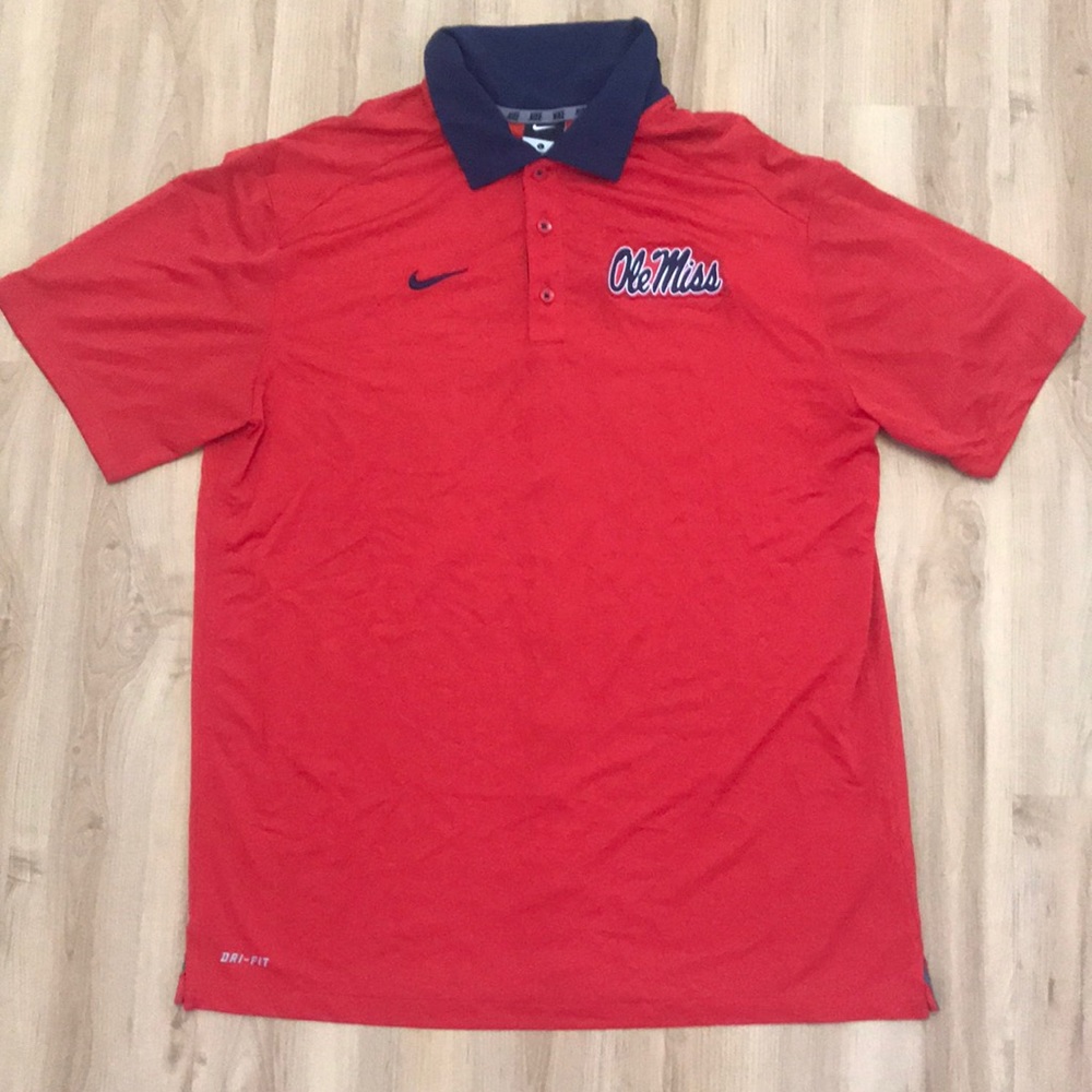 Ole miss men’s Nike dri fit polo